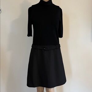 Theory Black Turtleneck Dress